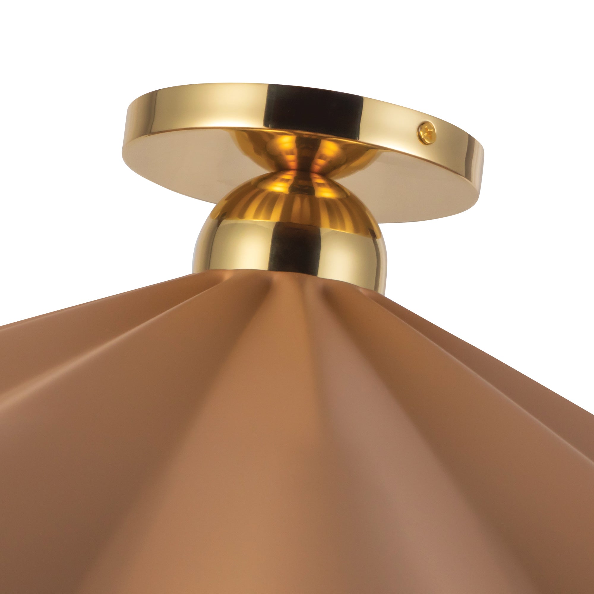 Furrow 25-in Steel Semi-Flush Mount