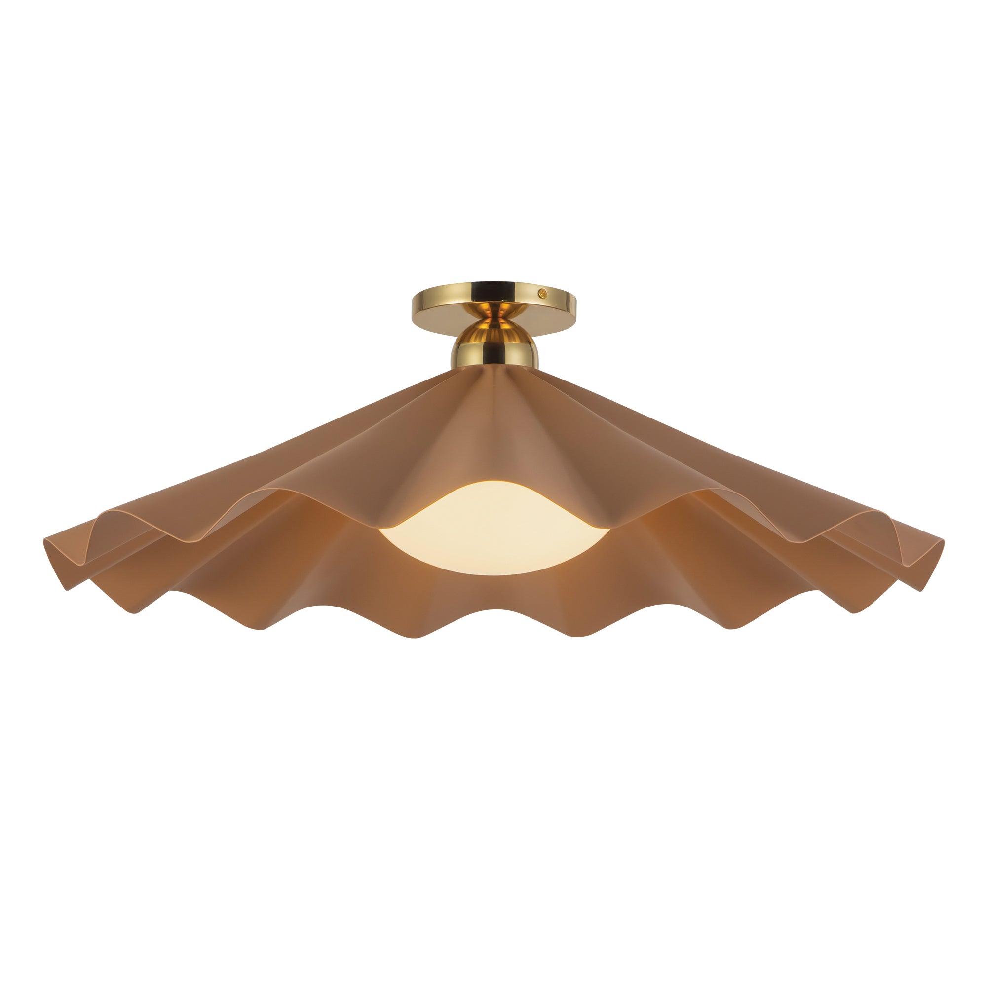 Furrow 25-in Steel Semi-Flush Mount