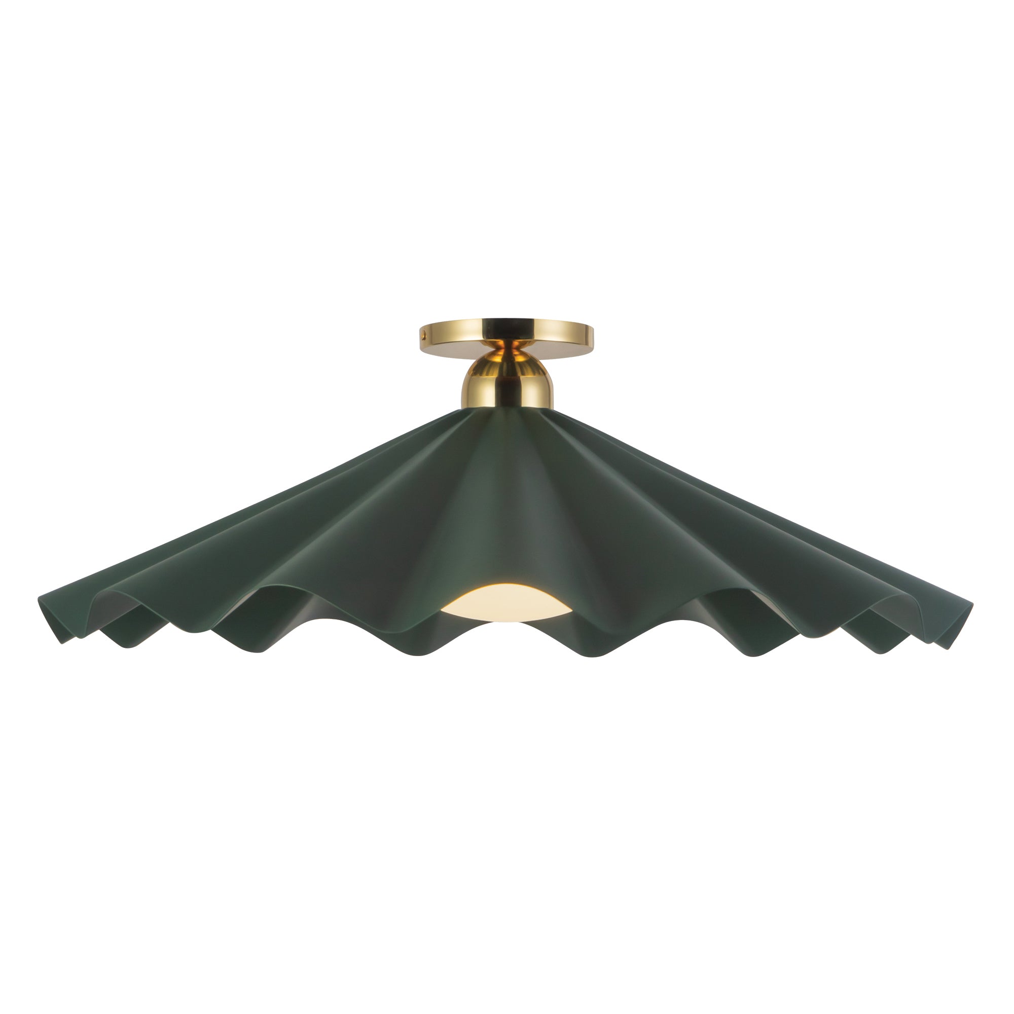 Furrow 25-in Steel Semi-Flush Mount