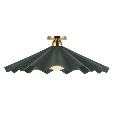 Furrow 25-in Steel Semi-Flush Mount