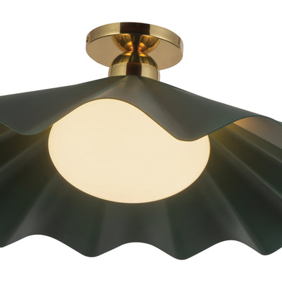 Furrow 25-in Steel Semi-Flush Mount
