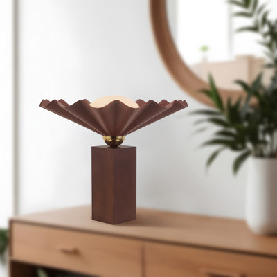 Furrow 14-in Steel Table Lamp