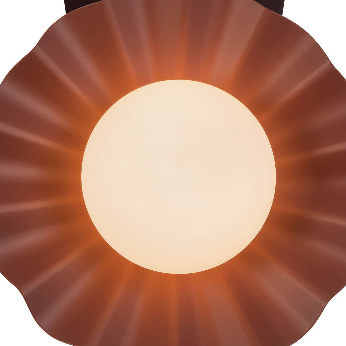 Furrow 12-in Steel Brass Wood Wall Sconce