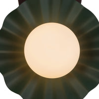 Furrow 12-in Steel Brass Wood Wall Sconce