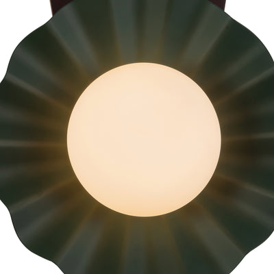Furrow 12-in Steel Brass Wood Wall Sconce