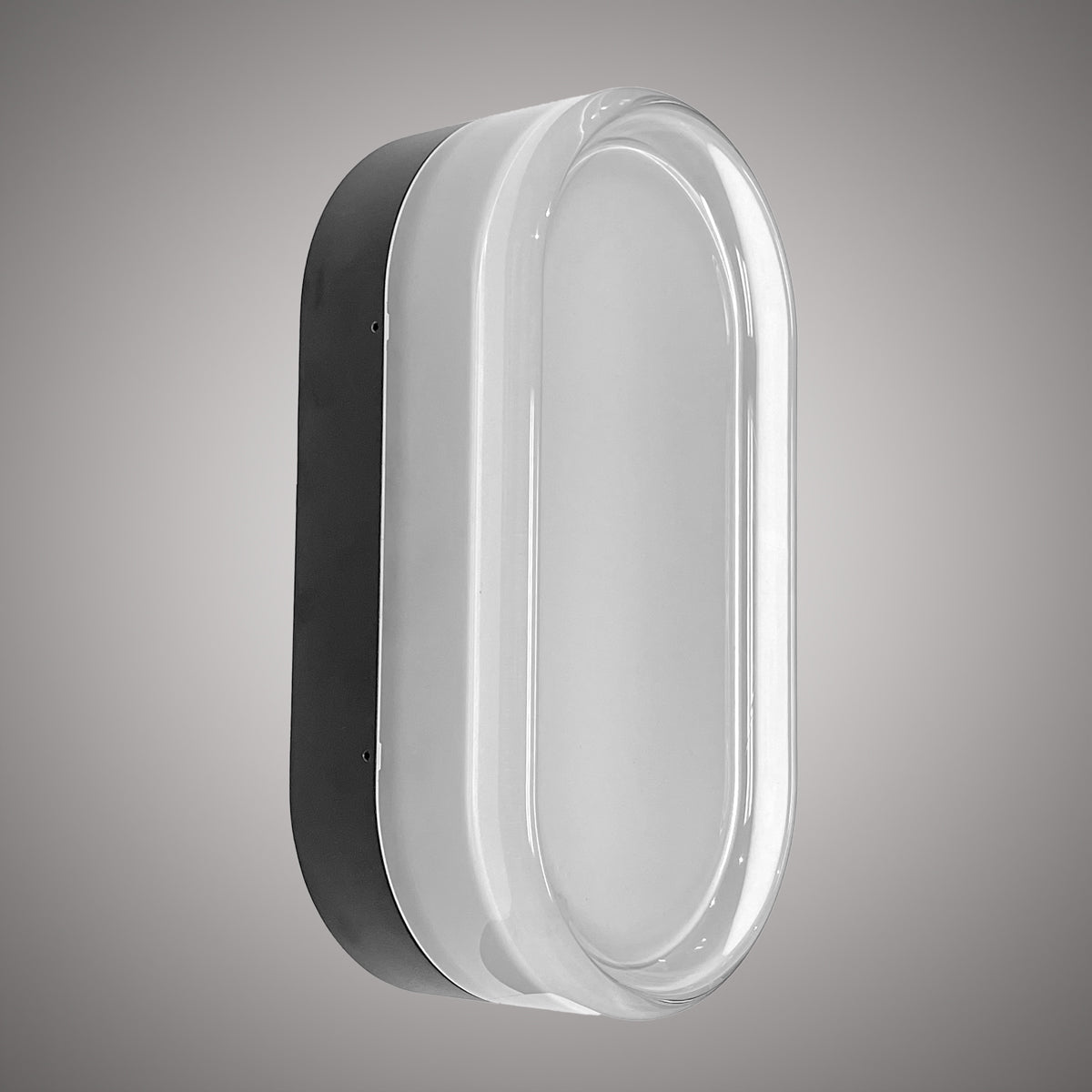 Matte Black/Clear Edge Acrylic  Wall Sconce Dimmable 20W