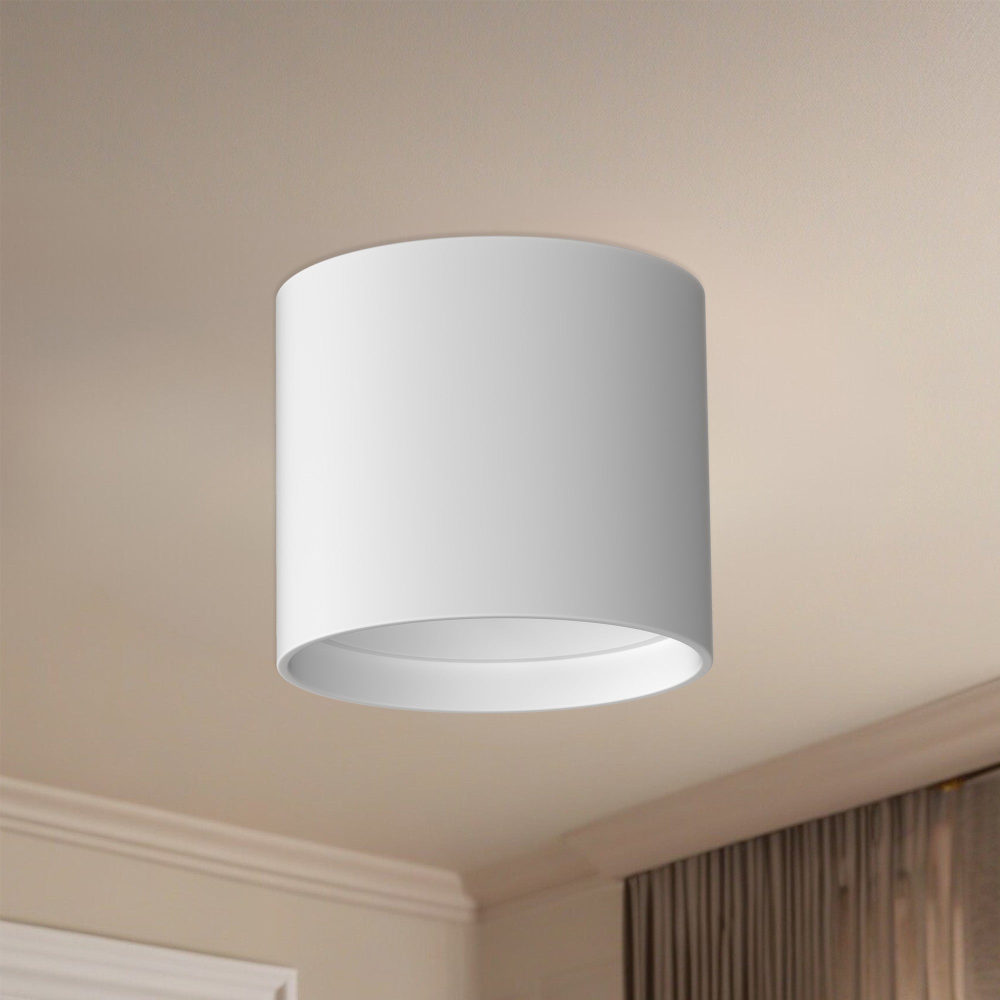 Falco 5-in Aluminum LED Flush Mount