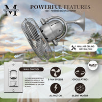 13-Inch Kaye Oscillating Wall Fan
