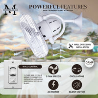 13-Inch Kaye Oscillating Wall Fan