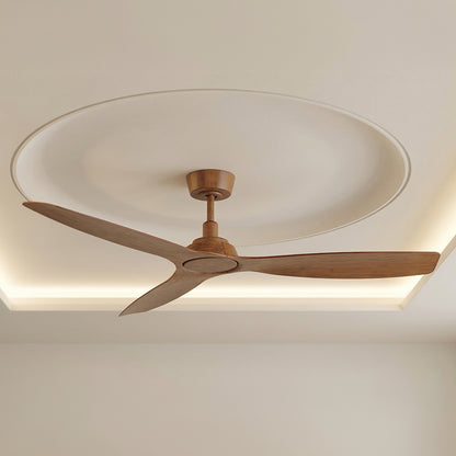 52 Inch Indoor Outdoor DC Fan in Dark Koa with Remote