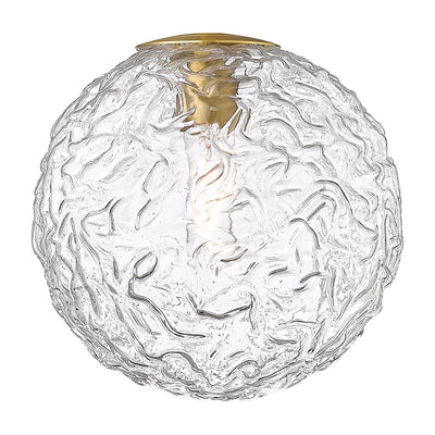 Barrington Glass Brushed Brass Finish 10"