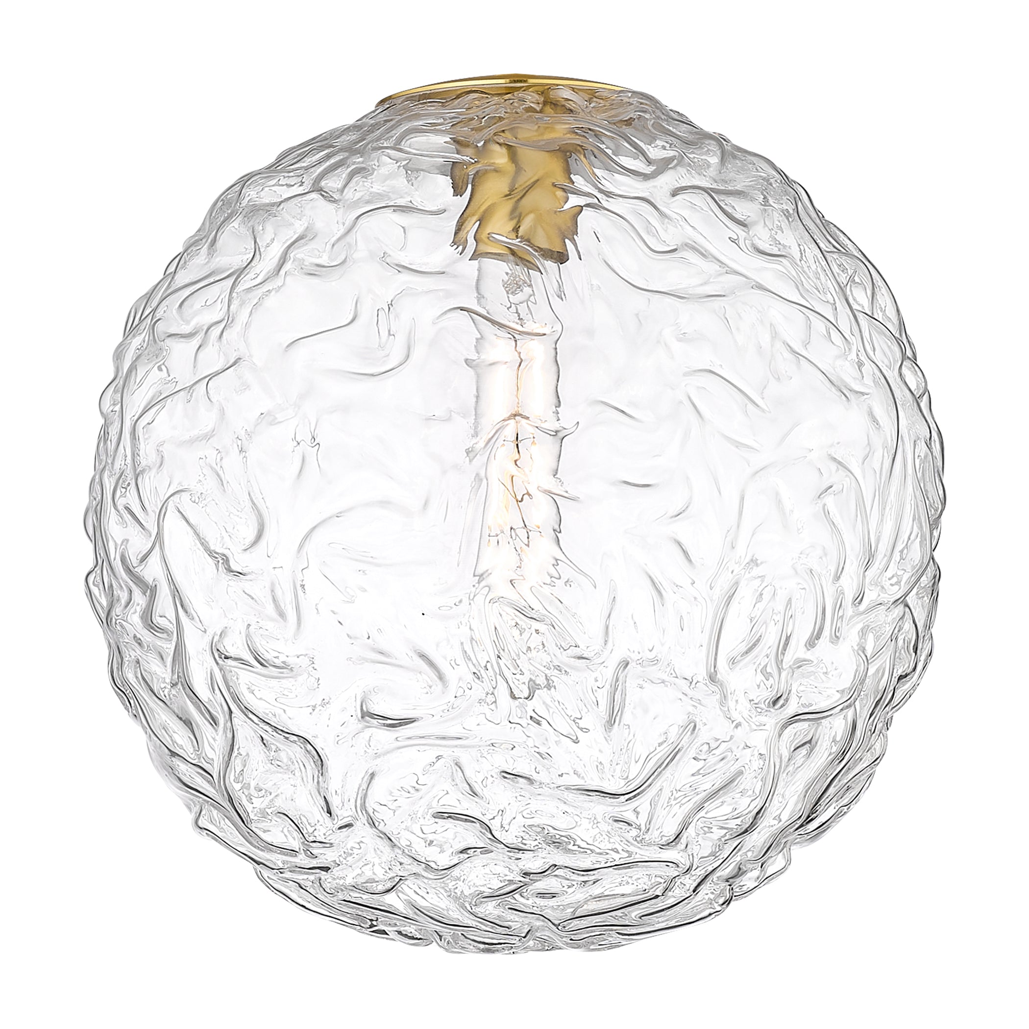 Barrington Glass Brushed Brass Finish Globe