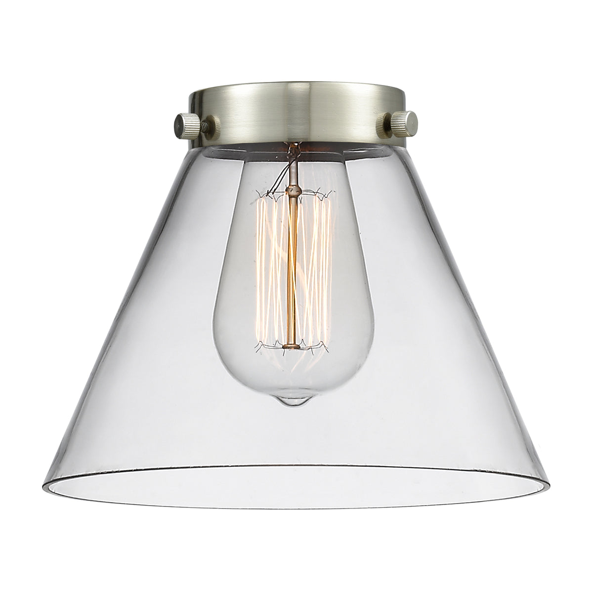 Cone 8-Inch Replacement Glass Shade Damp-Location Rated