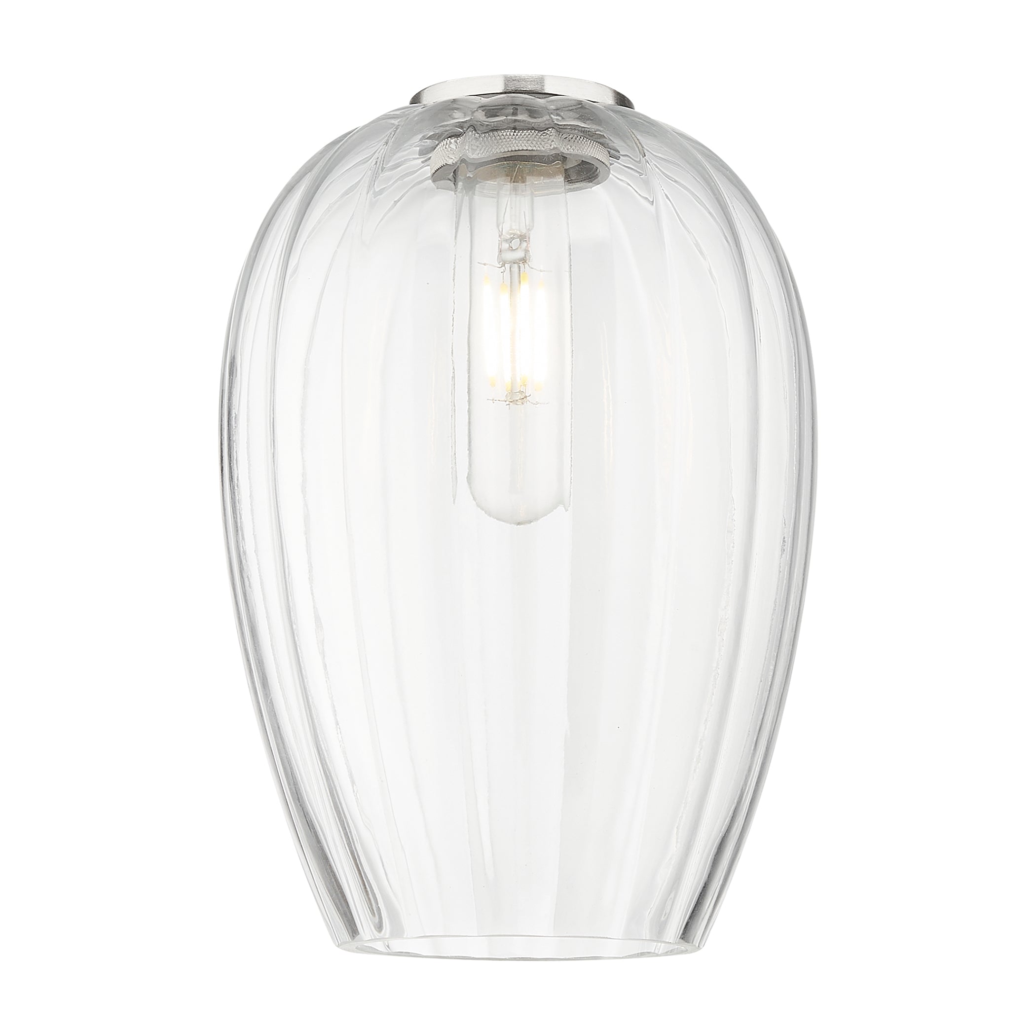 Ballston Glass 6.25 Inch Diameter 8.75 Inch Height