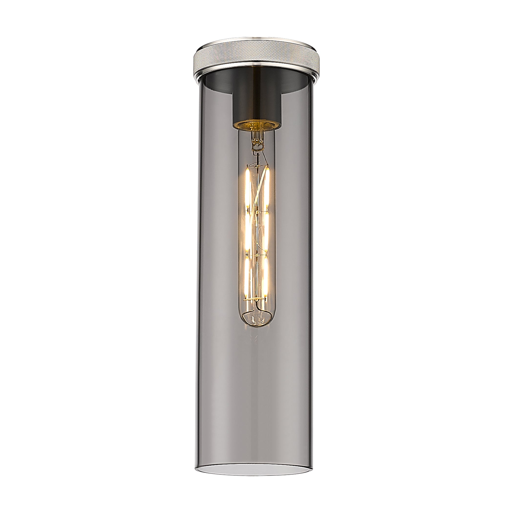 Downtown Urban Glass Cylinder Metal Frame
