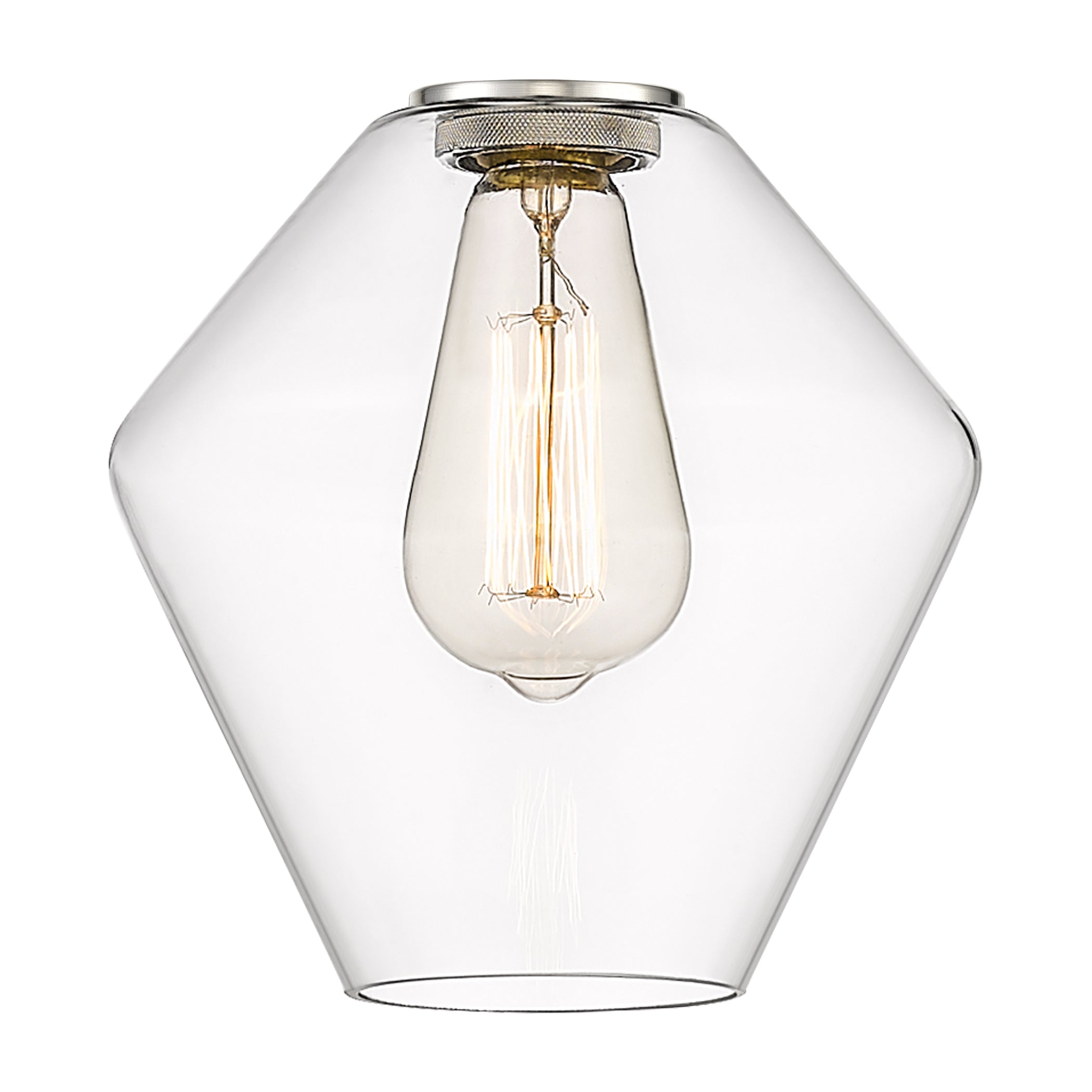 Ballston Glass Steel Finish 7.75 Inch