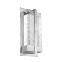 Gable 12-in Steel Crystal Wall Sconce