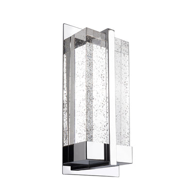 Gable 12-in Steel Crystal Wall Sconce