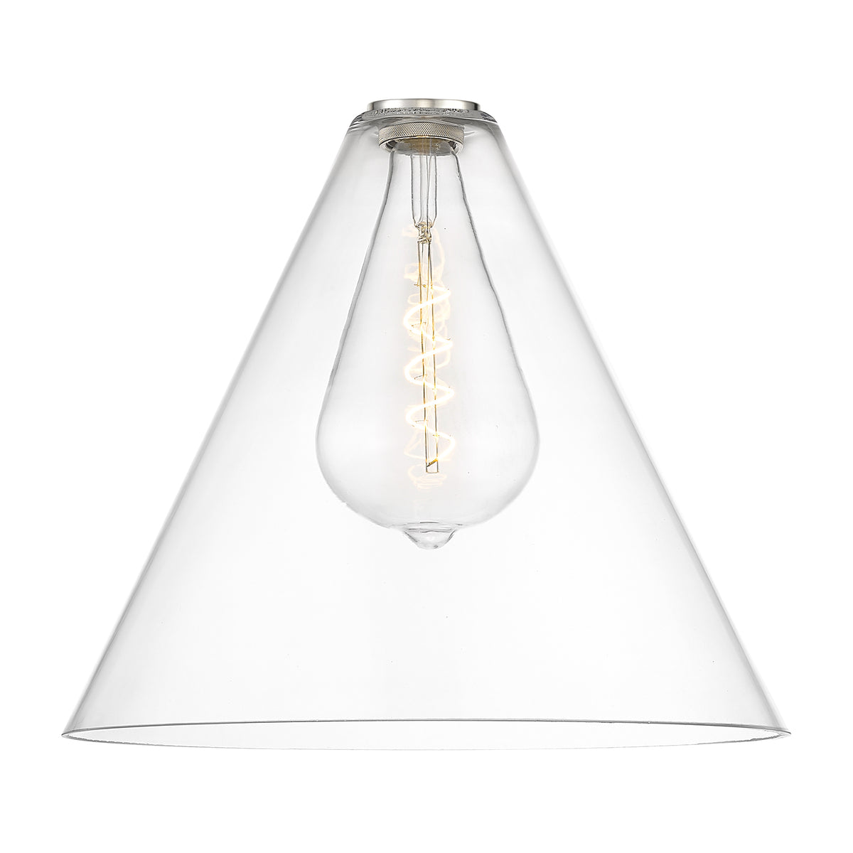 Berkshire Glass 16-Inch Cone Replacement Glass Shade Cone Shade