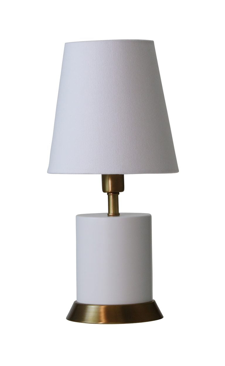 12-inch Geo Mahogany Bronze Weathered Brass LED Accent Table Lamp