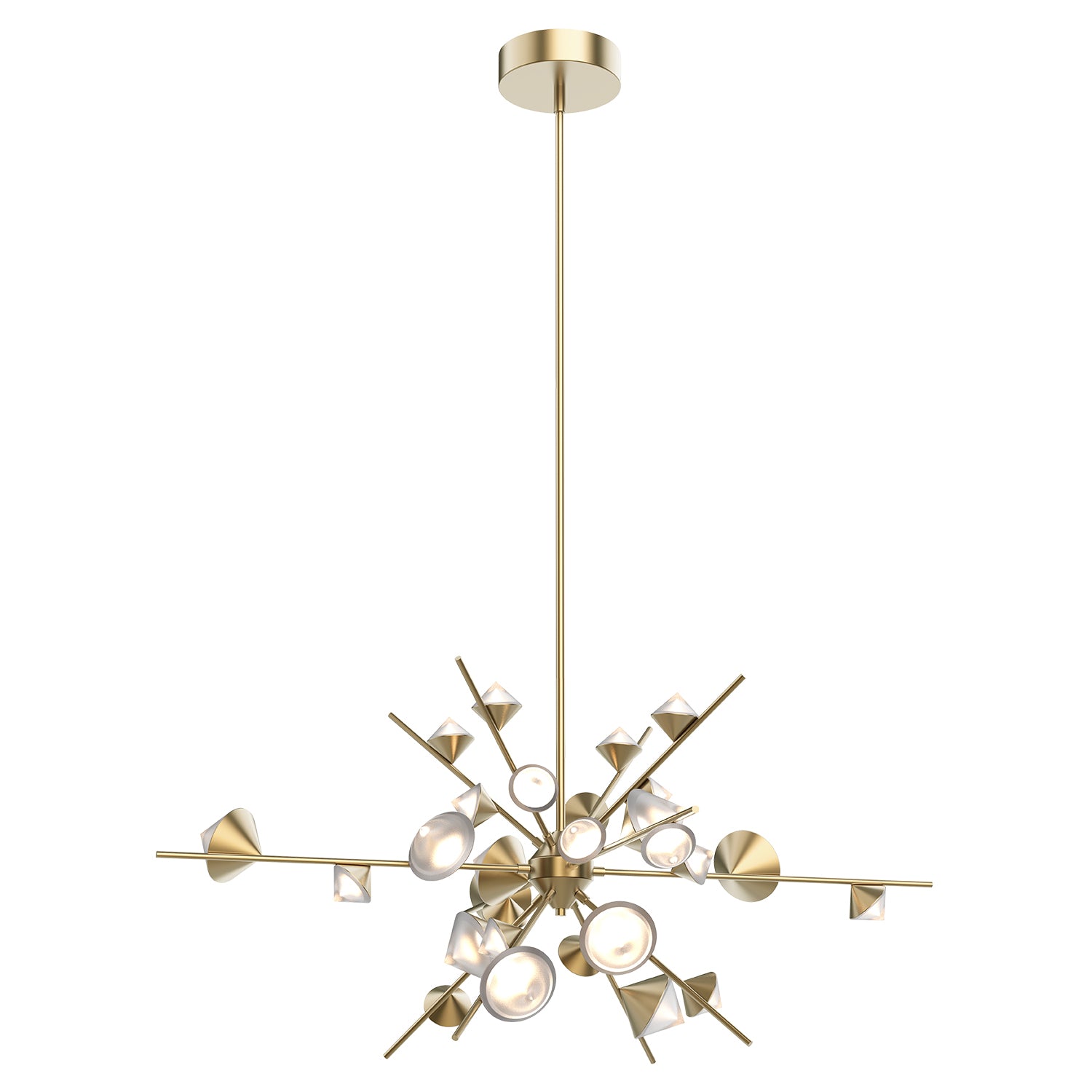 Geode 48-in Steel Chandelier