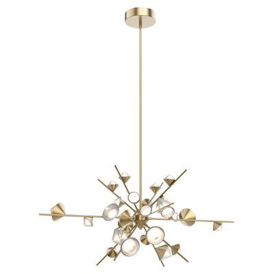 Geode 48-in Steel Chandelier