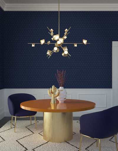Geode 48-in Steel Chandelier