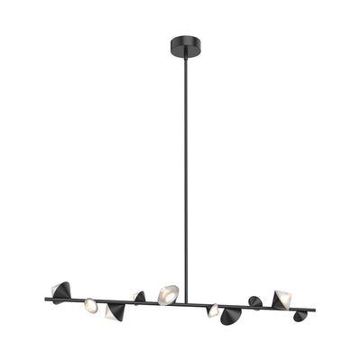 Geode 51-in Steel Linear Pendant