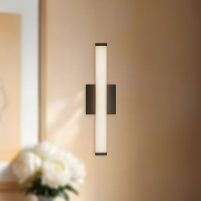 Geri 18-in Aluminum Steel Acrylic Wall Sconce