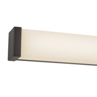 Geri 24-in Aluminum Steel Acrylic Wall Sconce