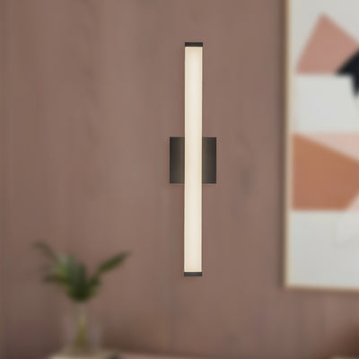 Geri 24-in Aluminum Steel Acrylic Wall Sconce