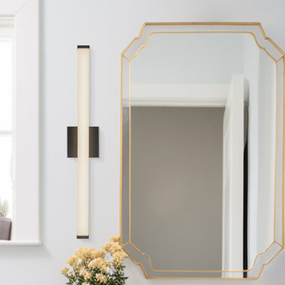 Geri 30-in Aluminum Steel Acrylic Wall Sconce
