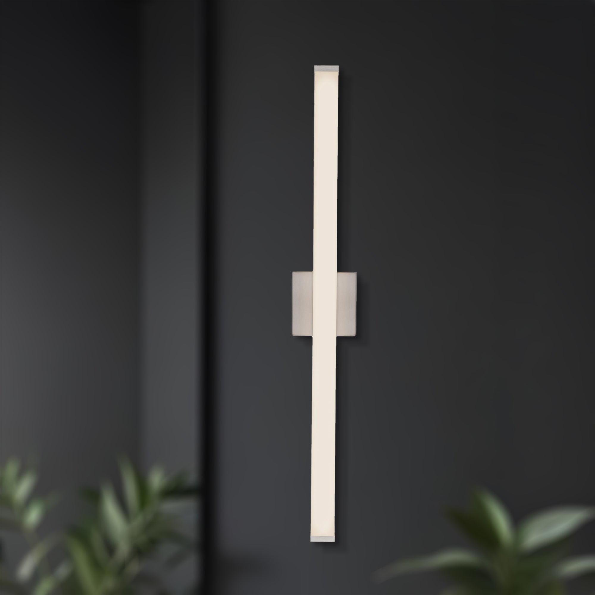 Geri 36-in Aluminum Steel Acrylic Wall Sconce