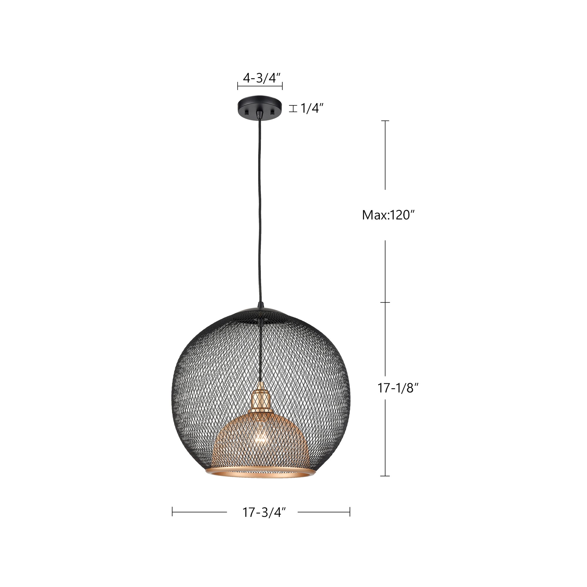 Gibraltar 18-in Steel Pendant