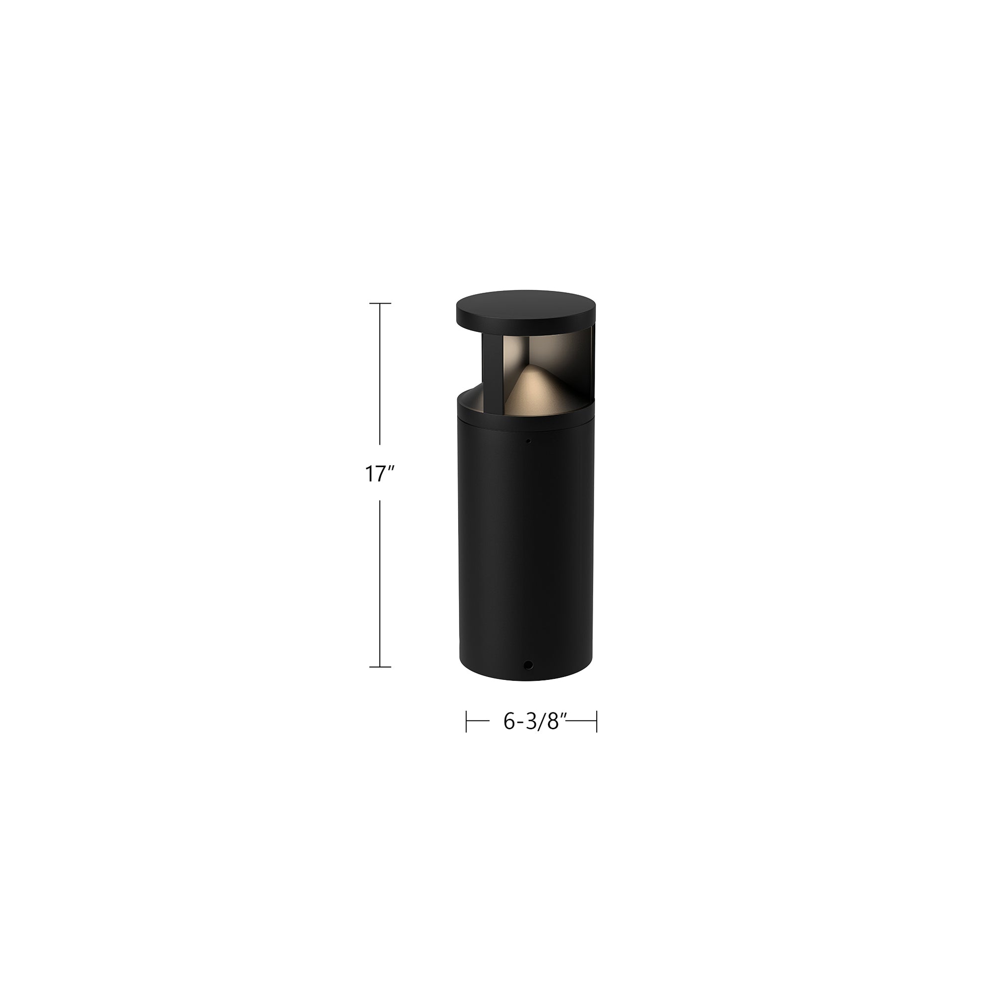 Glen 17-in Aluminum Exterior Bollard Light