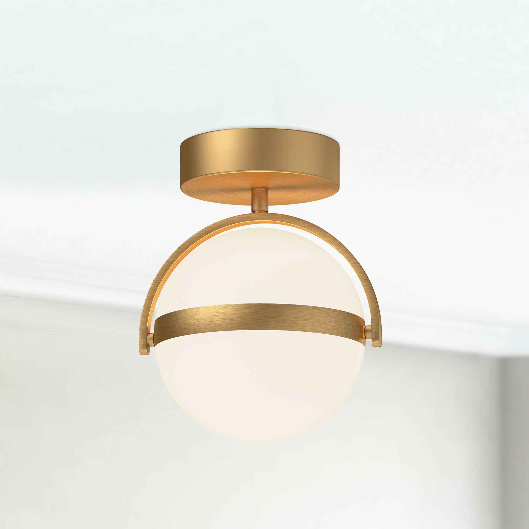 Globo 7-in Steel Flush Mount