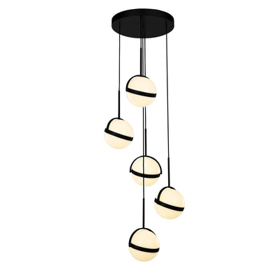 globo-5-head-steel-multi-pendant