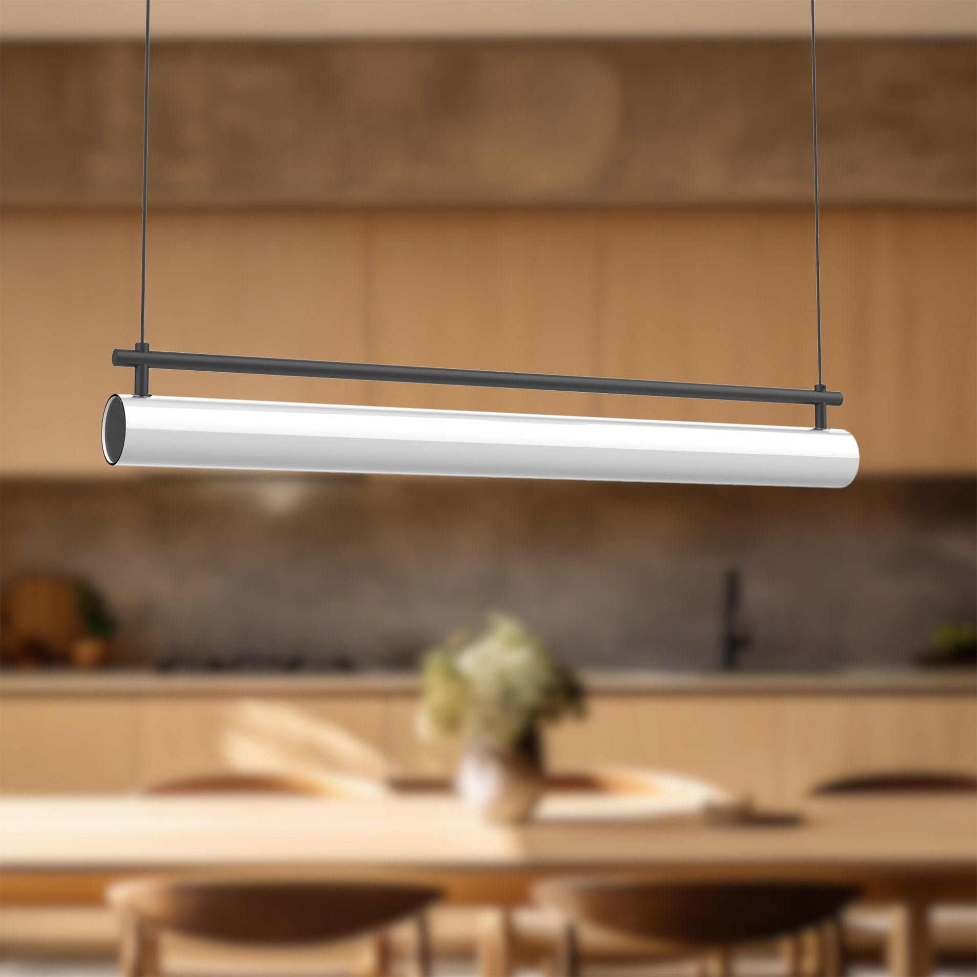 Gramercy 30-in Aluminum Linear Pendant