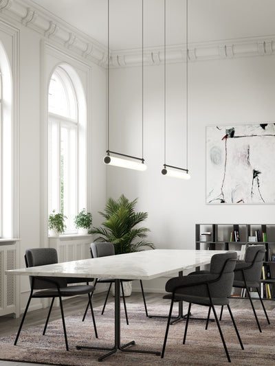 Gramercy 30-in Aluminum Linear Pendant