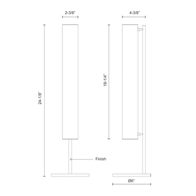 Gramercy 24-in Aluminum Table Lamp