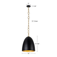 Grant 14-in Steel Pendant