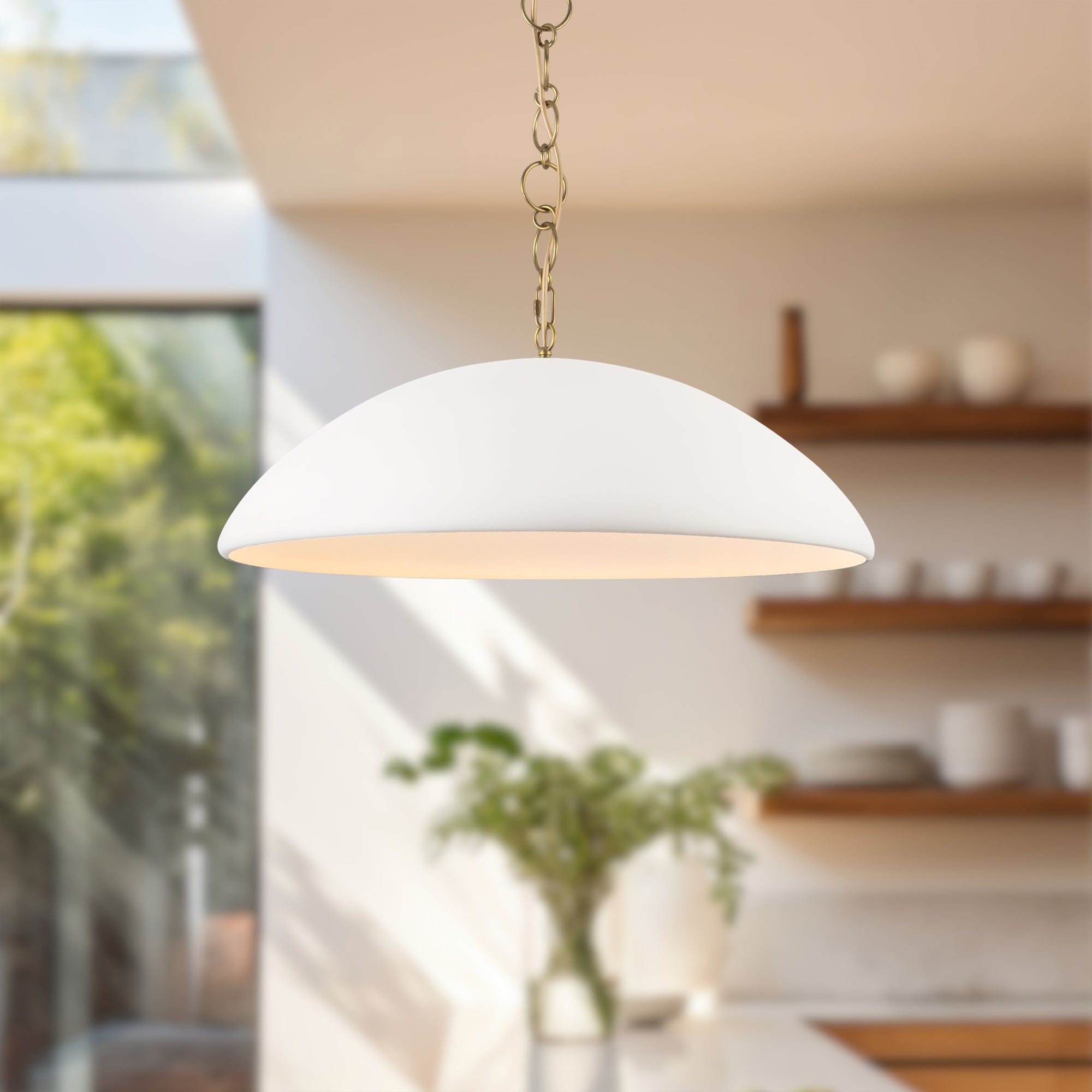 Grant 27-in Steel Pendant