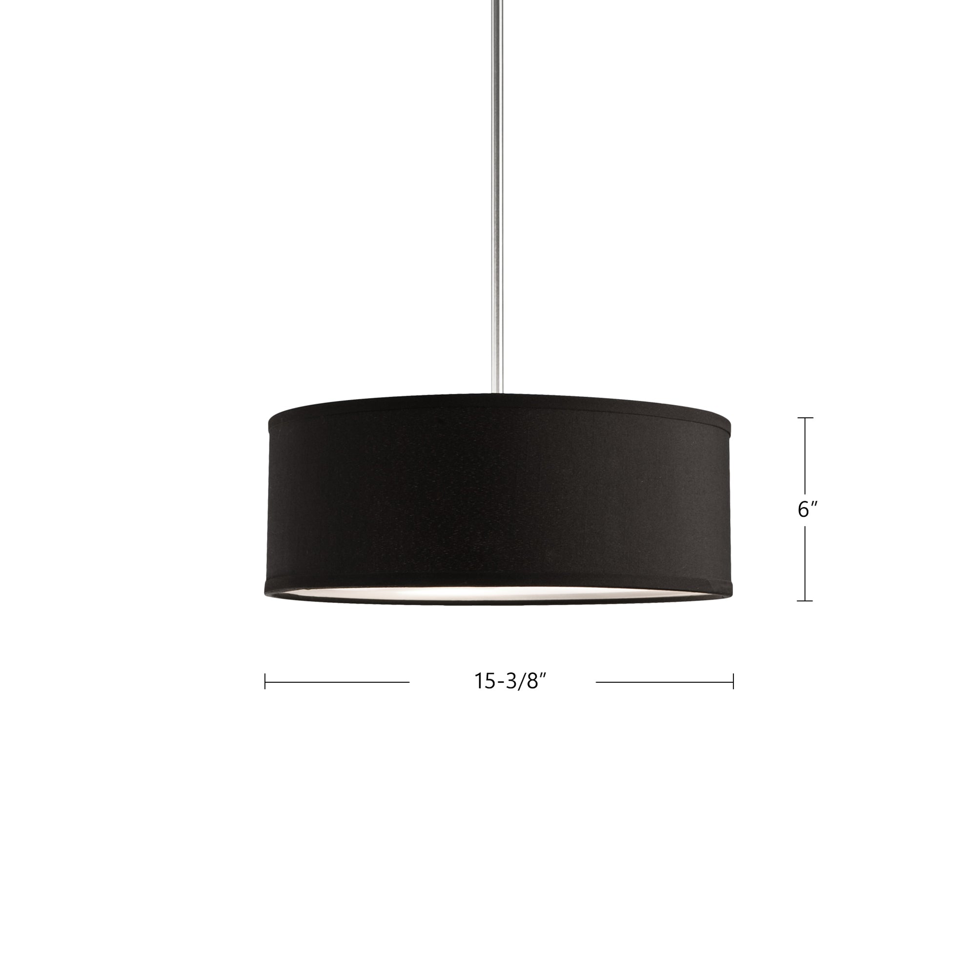 Gregory 15-in Steel Pendant
