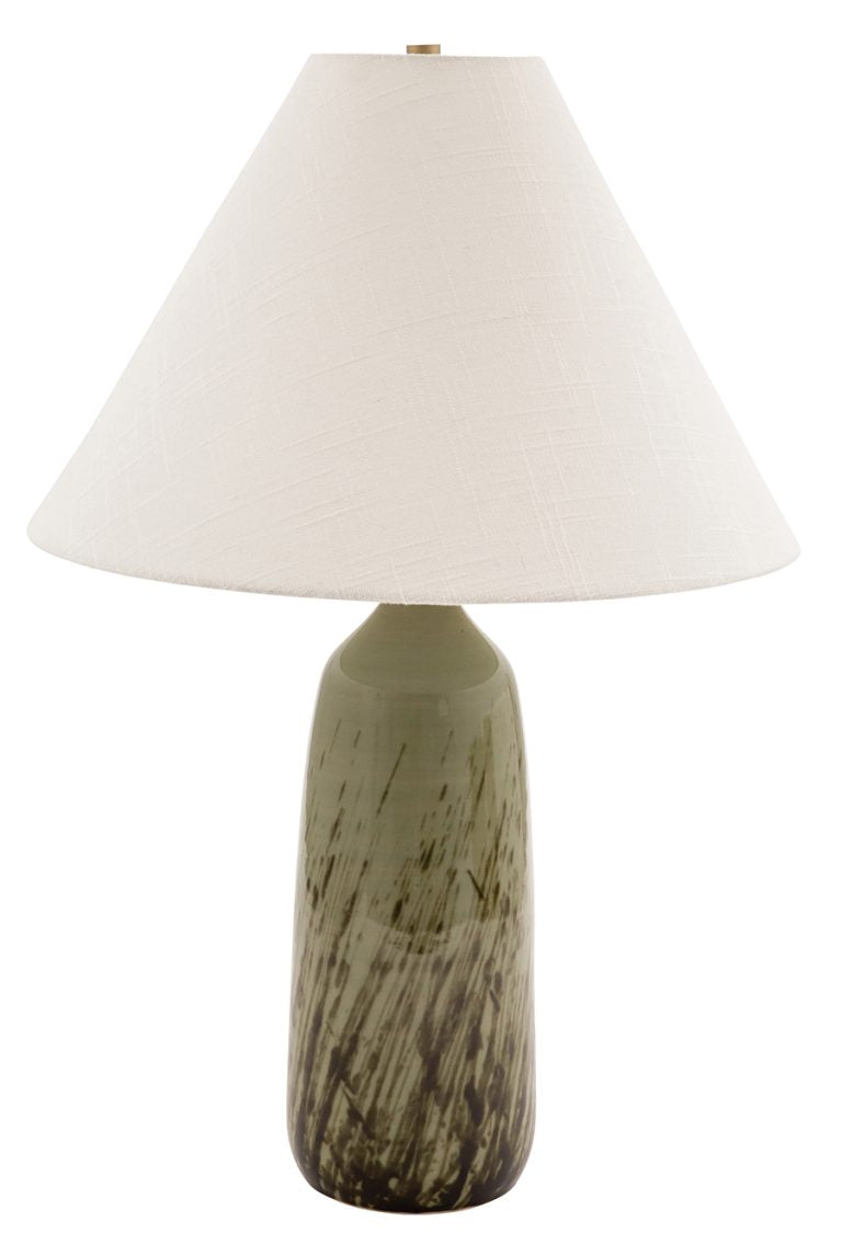 25-inch Scatchard Decorated Celadon Table Lamp