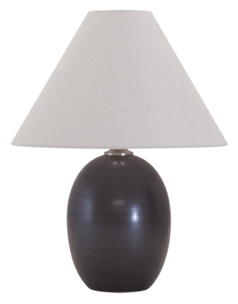 22.5-inch Scatchard Scored Matte Black Table Lamp