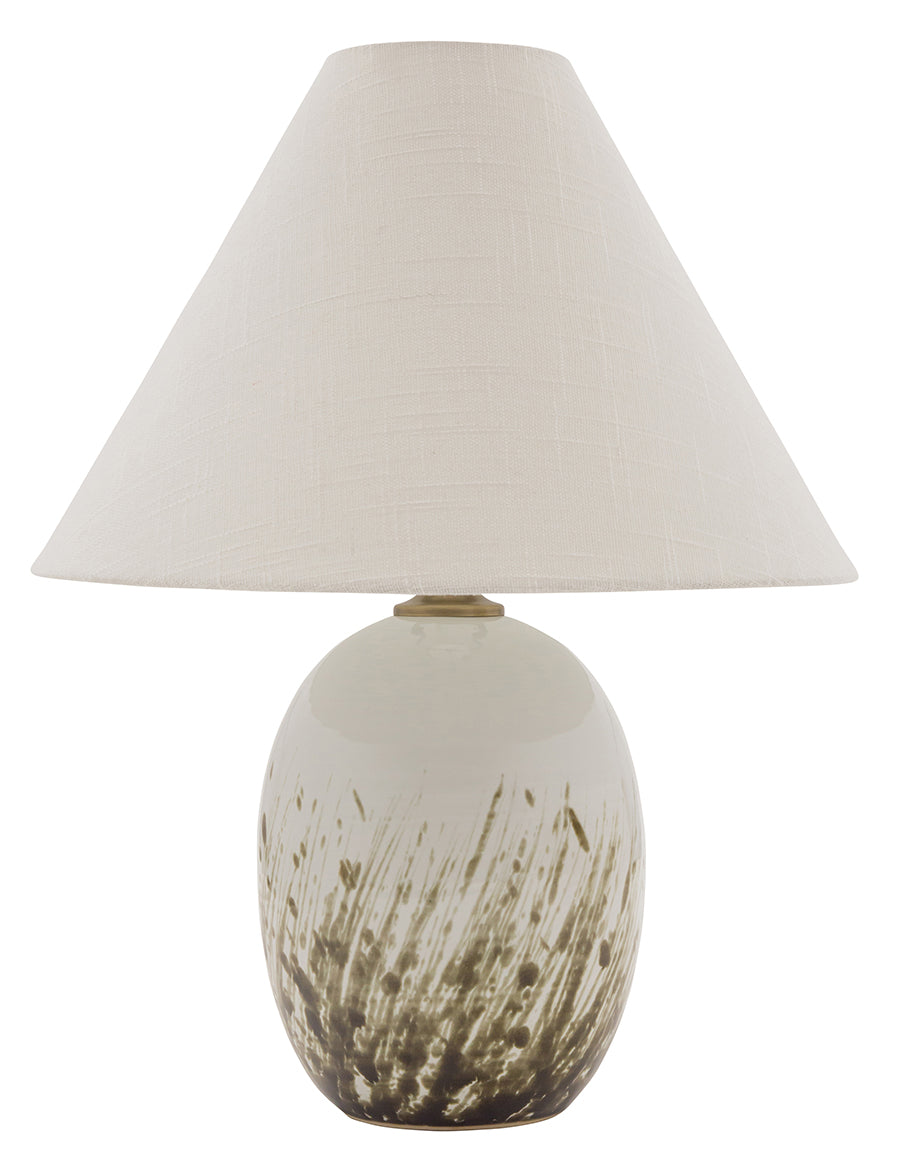 22.5-inch Scatchard Decorated White Gloss Table Lamp