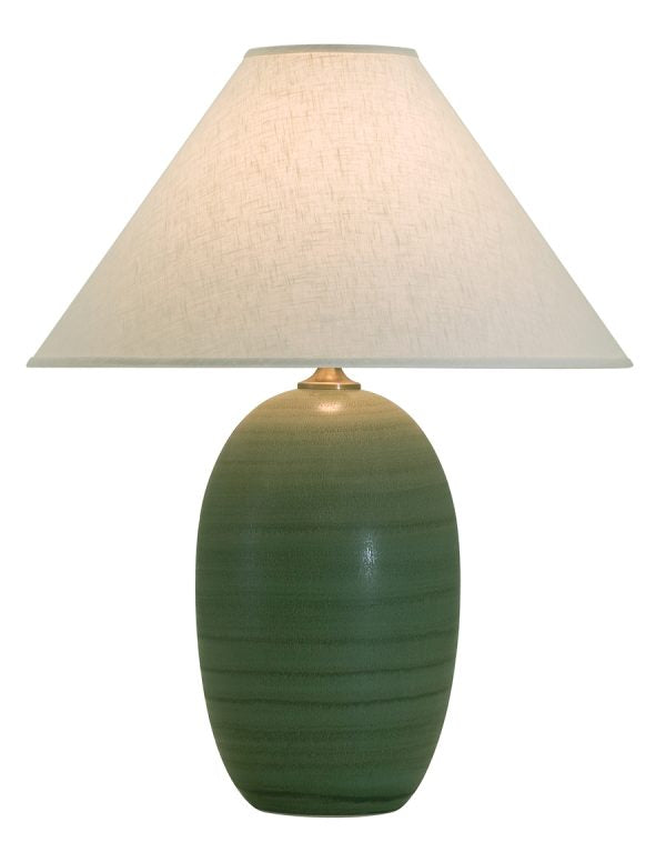 28.5-inch Scatchard Matte Green Table Lamp