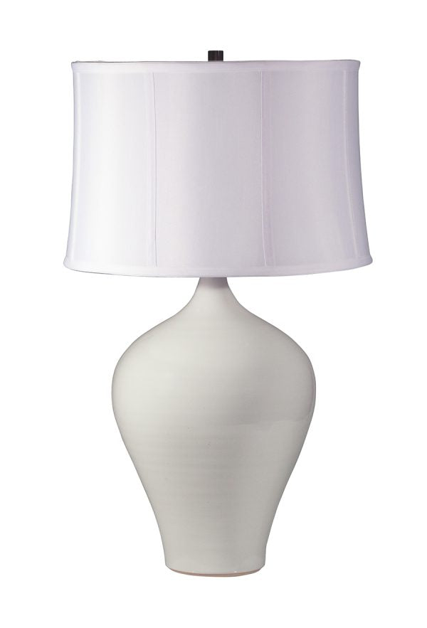 25-inch Scatchard White Gloss LED Table Lamp