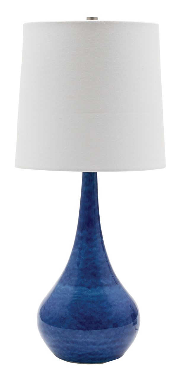 22.5-inch Scatchard Blue Gloss LED Table Lamp