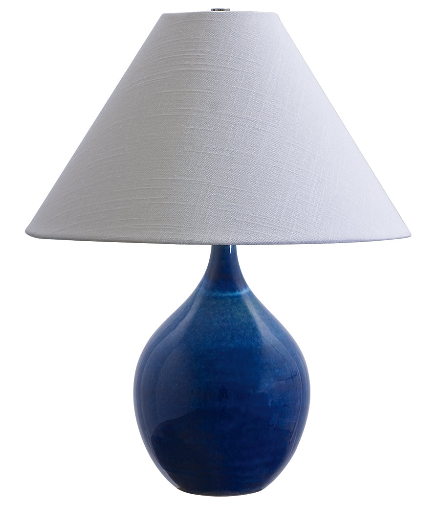 19-inch Scatchard Blue Gloss Accent Table Lamp
